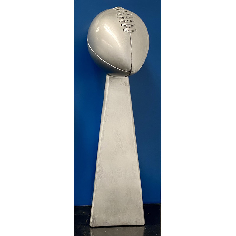 Football Tower- Silver Finish- 3 SIZES