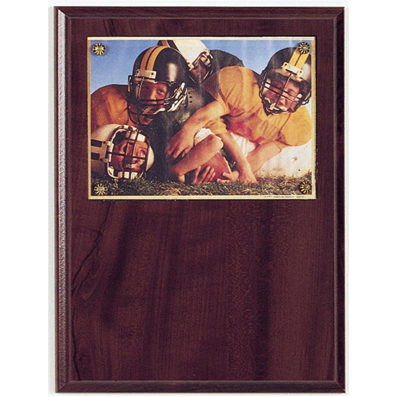 Slide-In Picture Plaque- Cherry Finish 9" x 12"