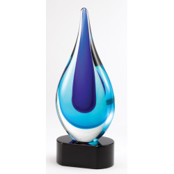 Blue- Hand Blown Art Glass Sculpture
