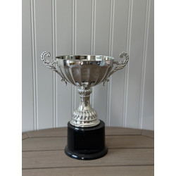 Silver Cup Trophy with Black Base