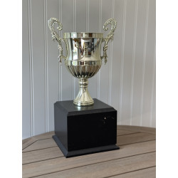 Cup Trophy on Large Black Base